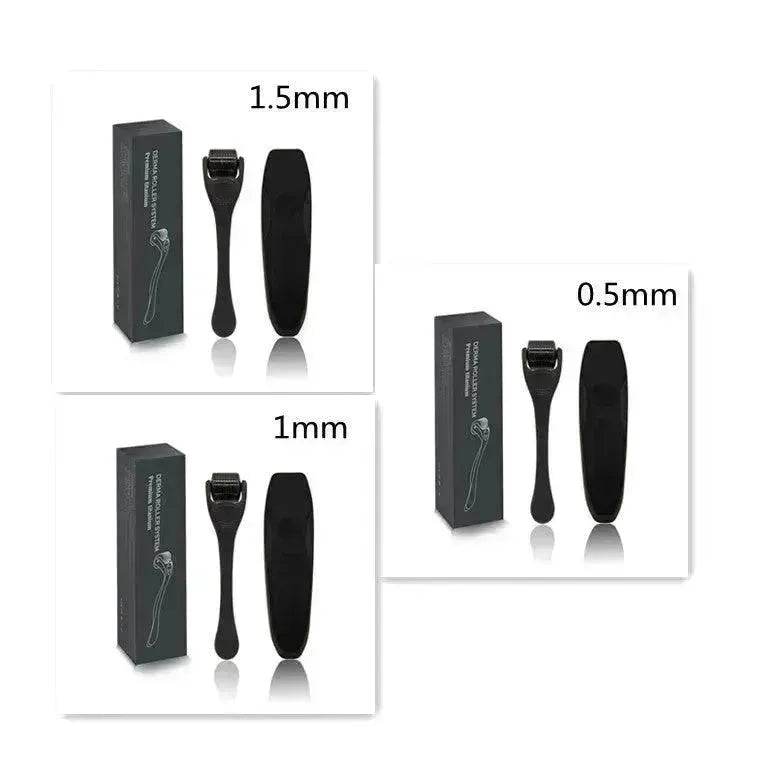 Beard Roller Microneedle Frosted Black Titanium Alloy Needle - EX-STOCK Canada