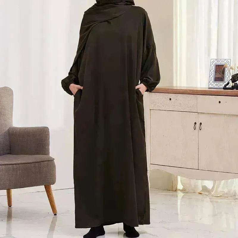Casual Plain Everyday Abaya for ArabArabic Women Kaftan Abaya for Umrah and Haji. - EX-STOCK Canada