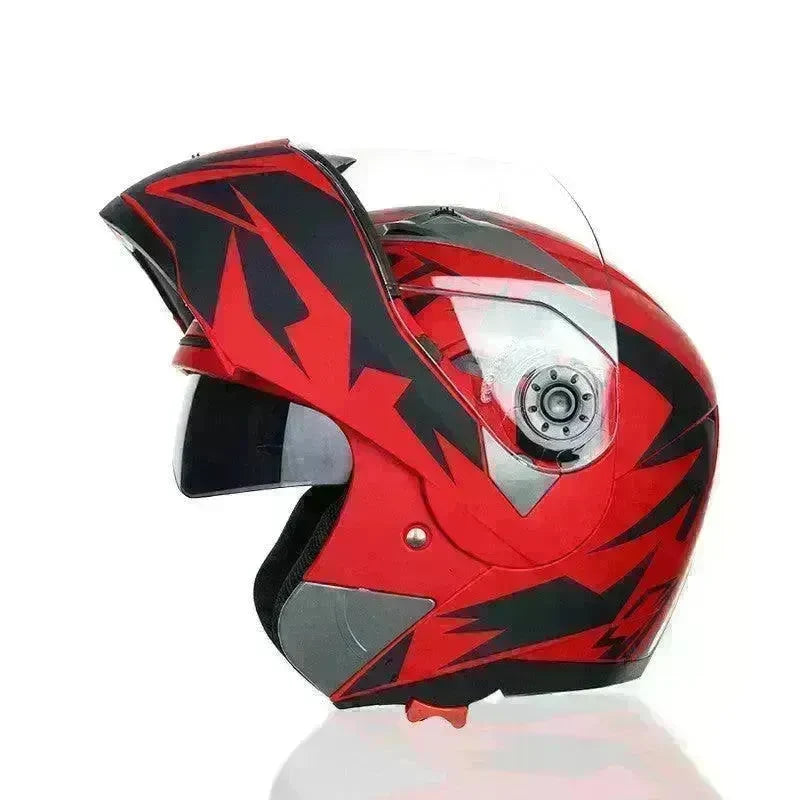 Best Motorcycle Helmet Half Helmet Anti-fog Sunscreen Double Lens Full Face Bike Helmet - EX-STOCK CANADA