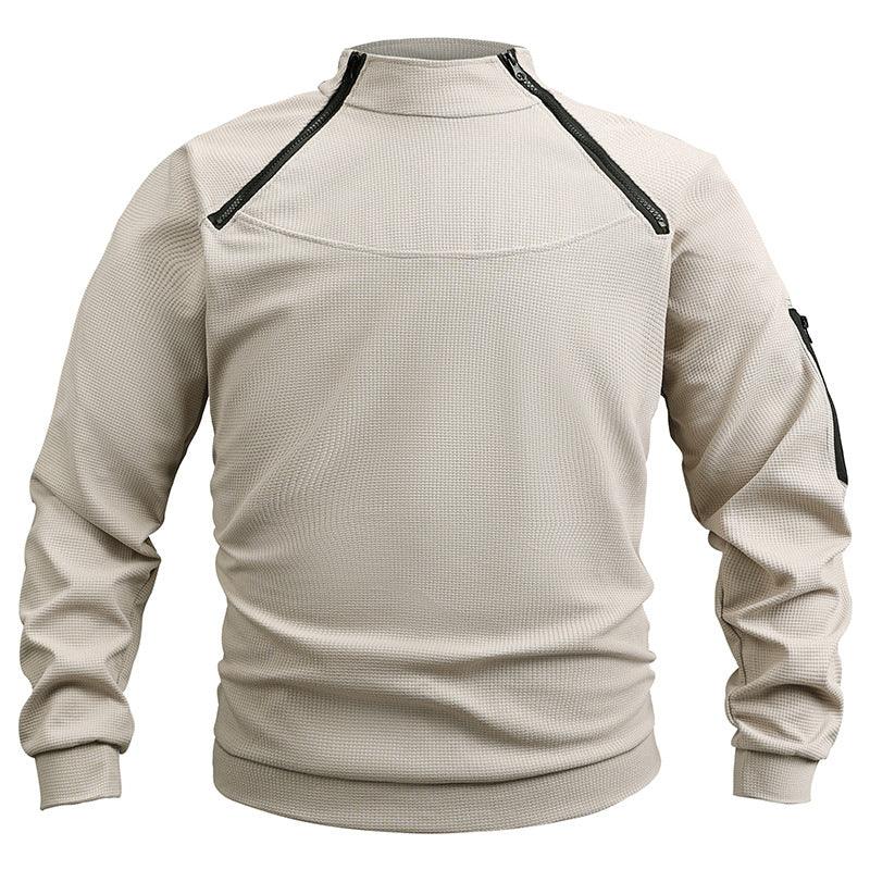 Stand Collar Men's Sweater Warm And Loose Solid Color Clothing EX-STOCK Canada