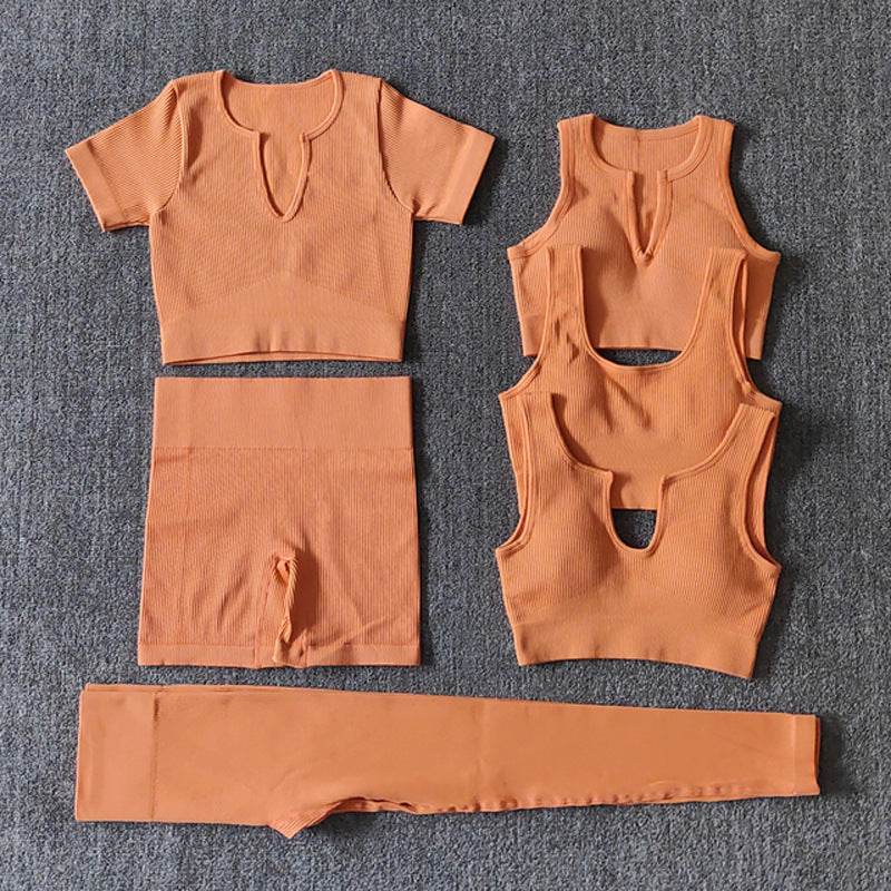 6pcs Yoga Workout Outfit set for women Gym clothes - EX-STOCK Canada