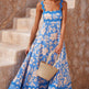 Flowers Print Wavy Pattern Suspender Long Dress For Women Fashion A-Line Beach Dresses Womens Clothing - EX-STOCK Canada