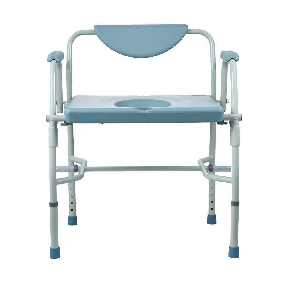 Commode Chair, Bedside Commode With Drop-Down Arms And Detachable Backrest, 5-Level Adjustable Height, 7L Removable Bucket, Easy To Assemble, 1000LBS Capacity, Portable Toilet For Adults Seniors - EX-STOCK Canada