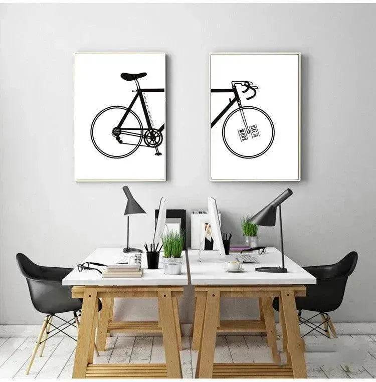 Bicycle decorative painting core Home Decoration Wall Decoration - EX-STOCK Canada