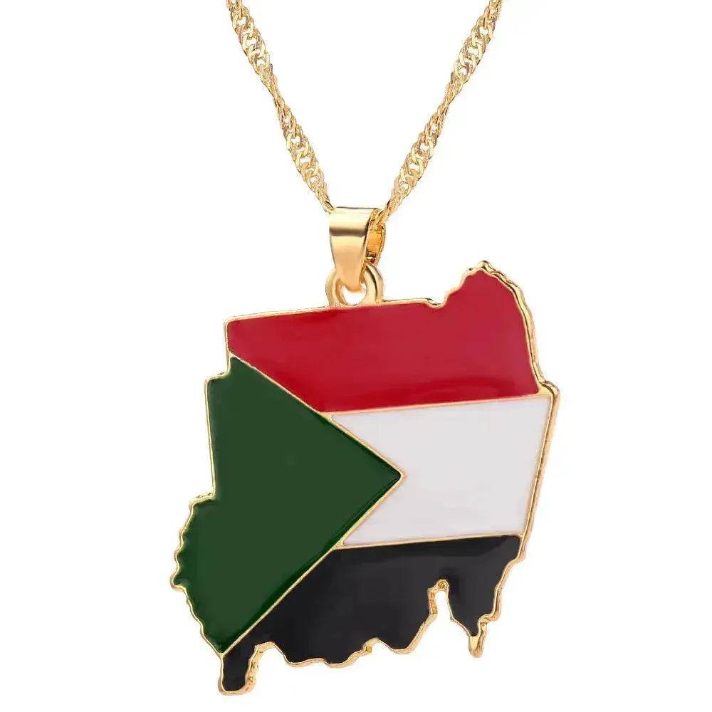 Big Country Map Necklace Pendant Necklace - EX-STOCK Canada