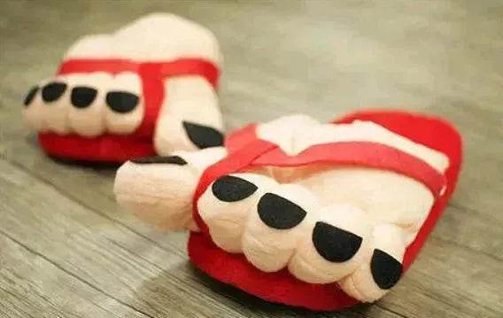 Big Giant Toe Plush Chic Women Men Creative Funny Cartoon Slippers for Winter and Autumn - EX-STOCK Canada