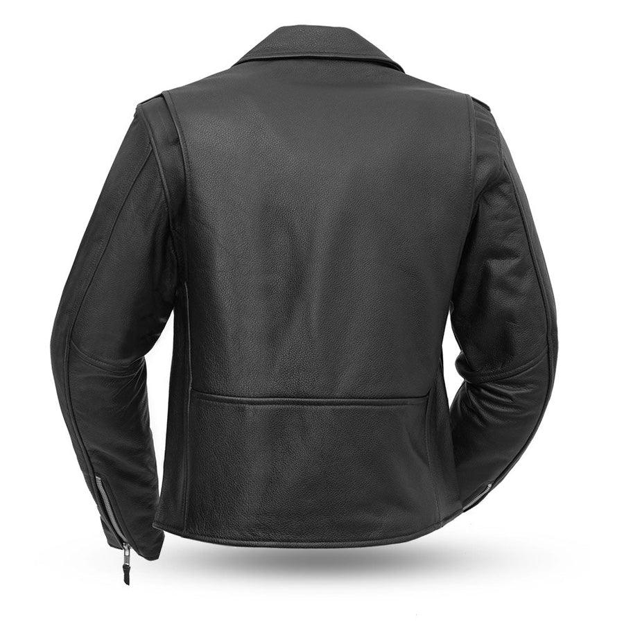 Women’s Motorcycle Leather Jacket. Quilted Thermal Liner & Cowhide EX-STOCK Canada