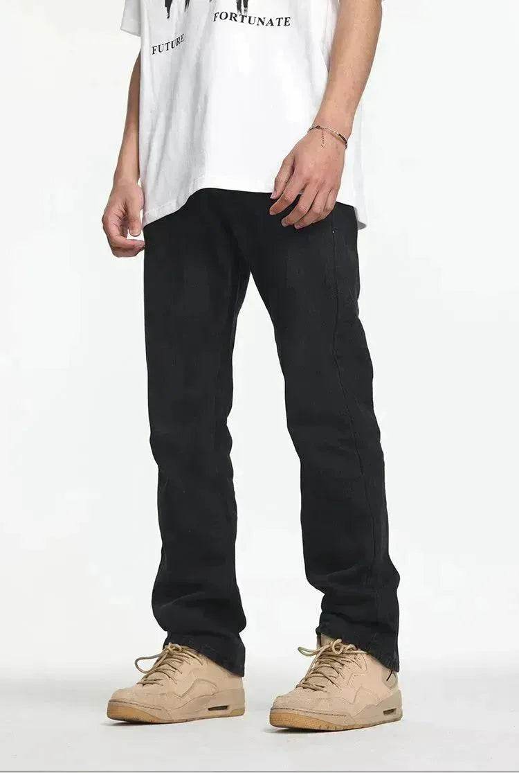 Black All-matching Straight All-matching Jeans - EX-STOCK Canada