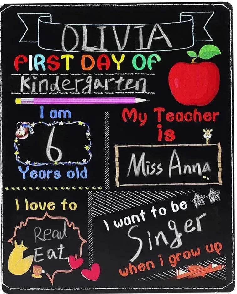 Blackboard First Day Of School Wooden Craftwork - EX-STOCK Canada