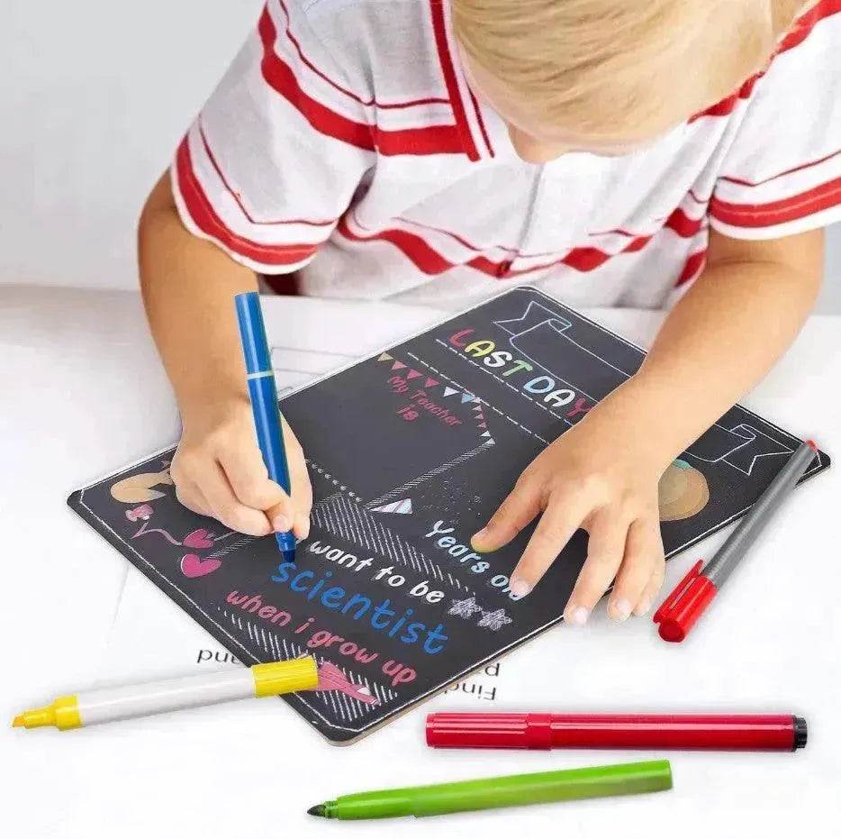 Blackboard First Day Of School Wooden Craftwork - EX-STOCK Canada