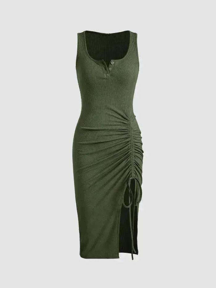 Bottom Drawstring Thread Dress Tight Skirt - EX-STOCK Canada