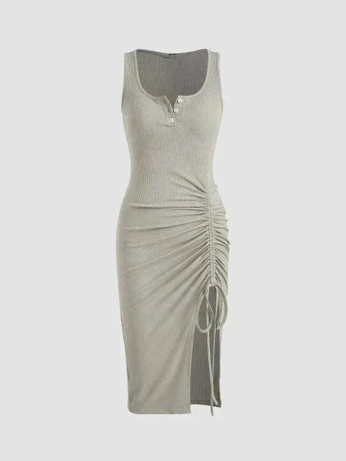 Bottom Drawstring Thread Dress Tight Skirt - EX-STOCK Canada