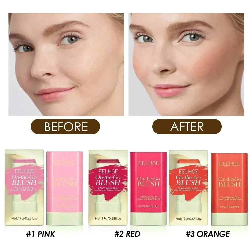 Brightening And Repairing Three-dimensional Highlight Delicate Waterproof Multifunctional Blush Stick - EX-STOCK Canada