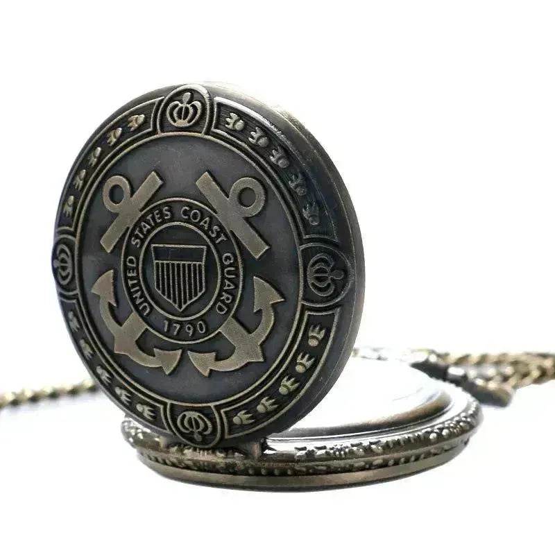 Bronze United States Coast Guard 1790 Theme Pocket Unisex Navy Watch. - EX-STOCK Canada