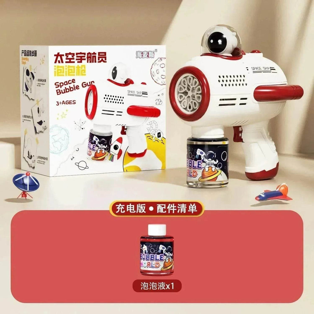 Bubble Gun Machine , Leak Proof Design, Automatic Bubble Blower Maker With Light And Bubble Solution, Summer Outdoor Toys For Birthday Party - EX-STOCK Canada