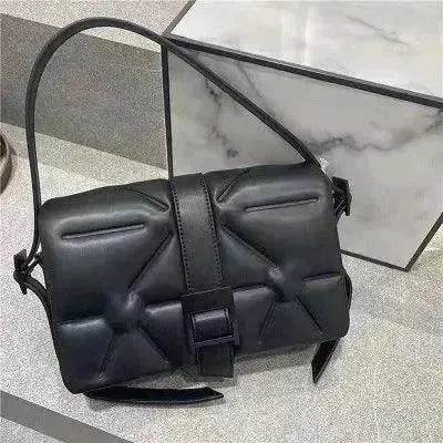 Business Commute Embossed Diamond Stripe Under arm Shoulder Handbag - EX-STOCK Canada