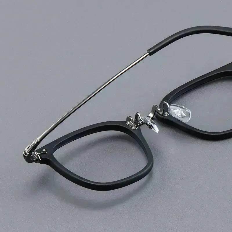 Pure Titanium Vintage Rectangle Crystal Transparent Myopia Glasses Reading Unisex Spectacle Frame Designer Eyeglasses GMS806 Eyewear - EX-STOCK Canada