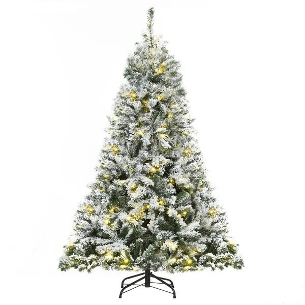 6ft Snow Flocked Artificial Tree 250 LED Light 928 Branches Christmas Season EX-STOCK Canada