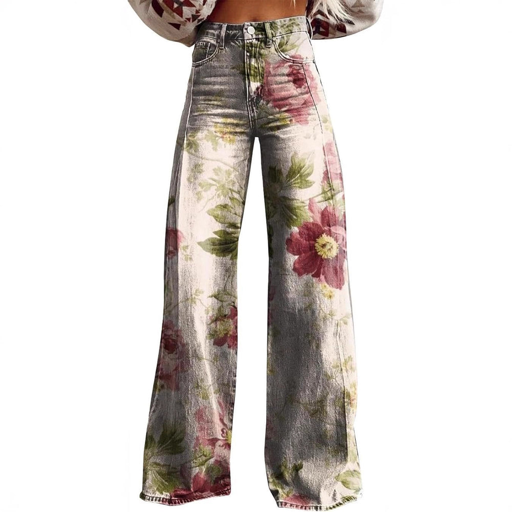 Women's Simple Pants With A Printed Pattern