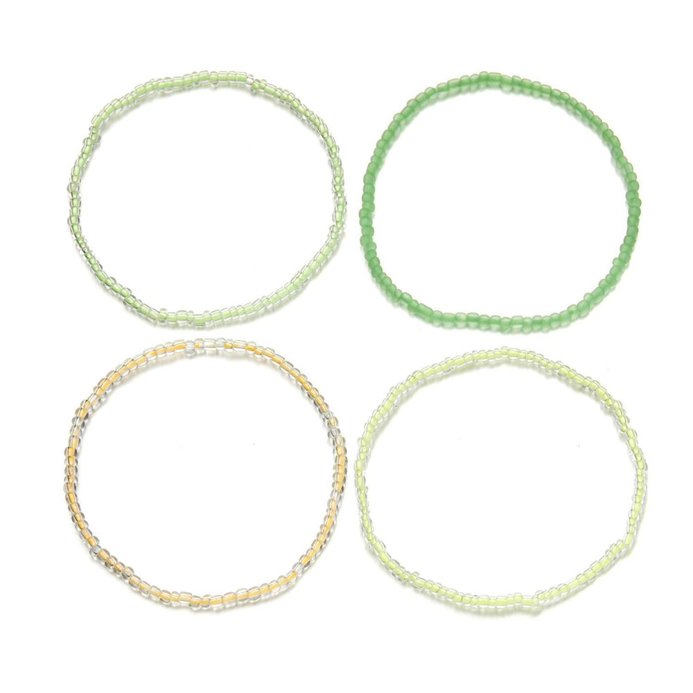 Luminous Bead Colored Beaded Anklet Bracelet - EX-STOCK Canada