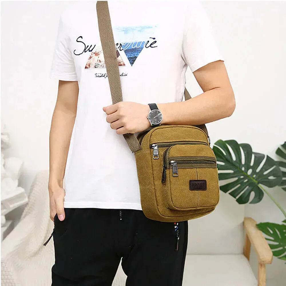 Crossbody Canvas Bags Casual Shoulder Messenger Unisex - EX-STOCK Canada