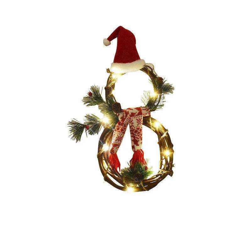 Christmas Decorations Christmas Lights Decoration Vine Circle - EX-STOCK Canada