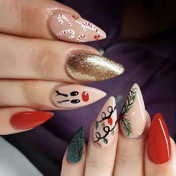24pcs Christmas False Nail Decal stickers - EX-STOCK Canada