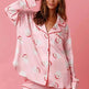 Satin Printed Santa Claus Two-piece Suit Home - EX-STOCK Canada