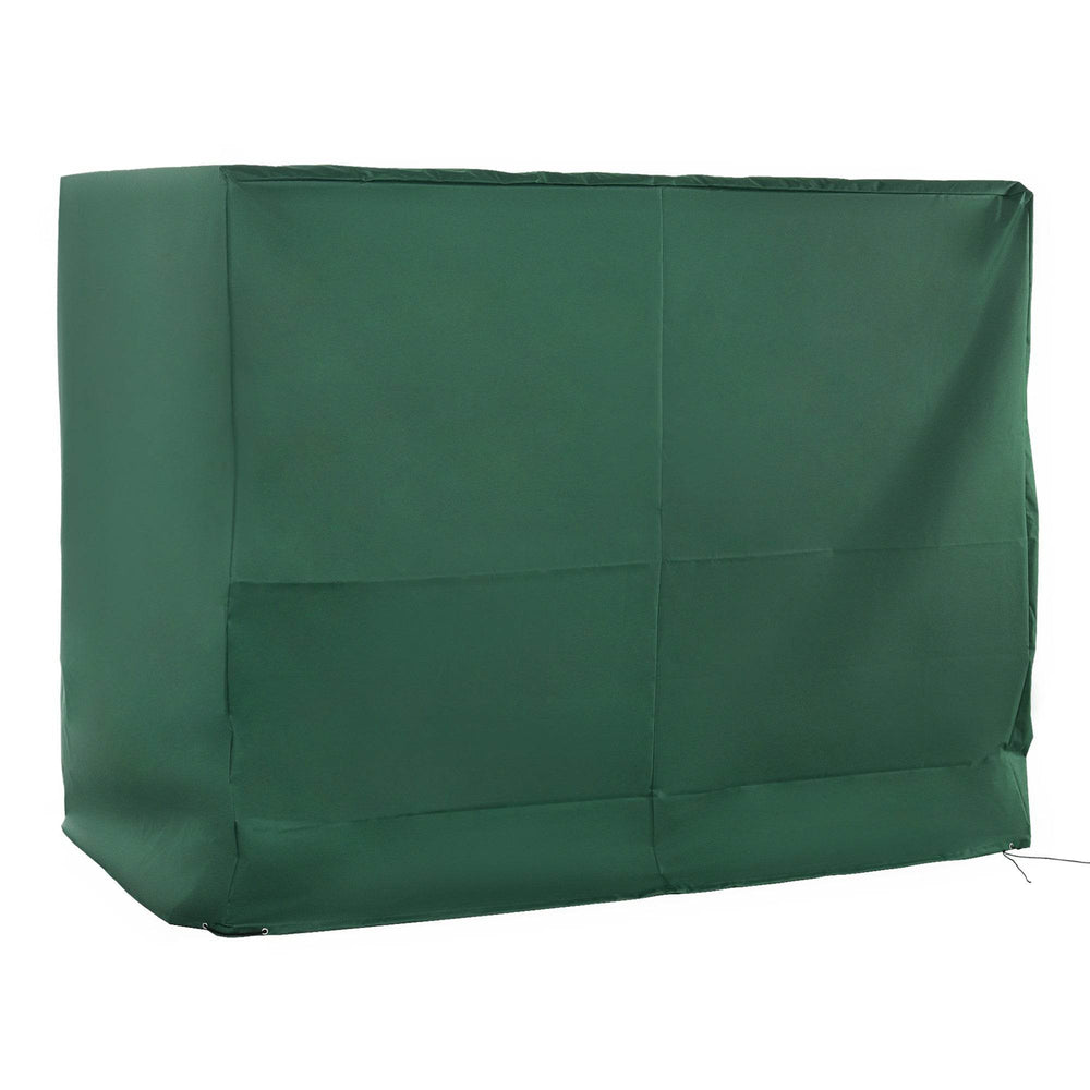 600D Oxford 3-Seater Patio Swing Cover Outdoor Swing Chair Cover Rain Protection Waterproof Anti-UV, Dark Green - EX-STOCK Canada