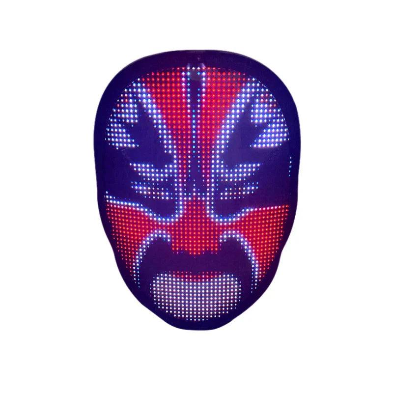 Maschere per il viso di Halloween Maschera luminosa a LED a colori completi Maschera che cambia volto Accessori per feste e barEX-STOCK Canada