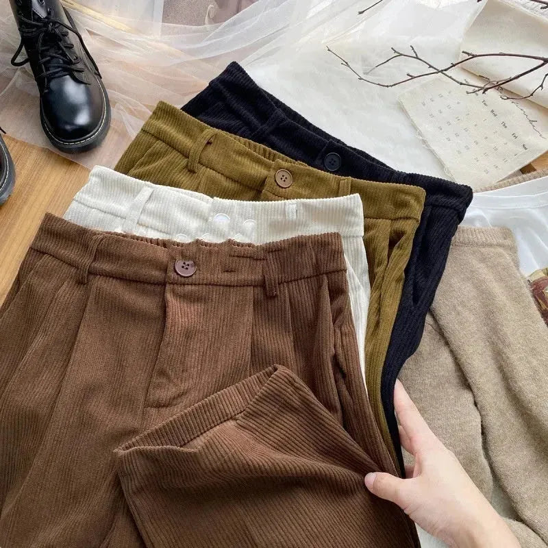 Autumn e inverno Nuovi pantaloni casual e snelli in alto e dimagranti