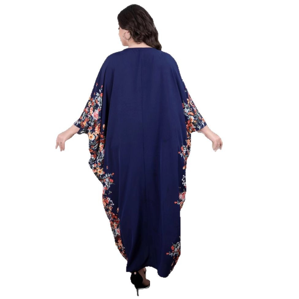 Middle East Muslim Women's Skirt Arab Floral Loose Robe - EX-STOCK Canada