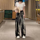 New Painting Ice Silk Wide-leg Baggy Trouser Pants Summer Women - EX-STOCK Canada