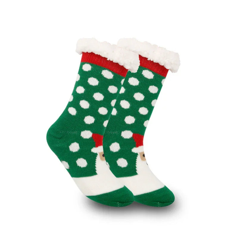 Christmas Women's Thickened Fleece-lined Room Socks EX-STOCK Canada