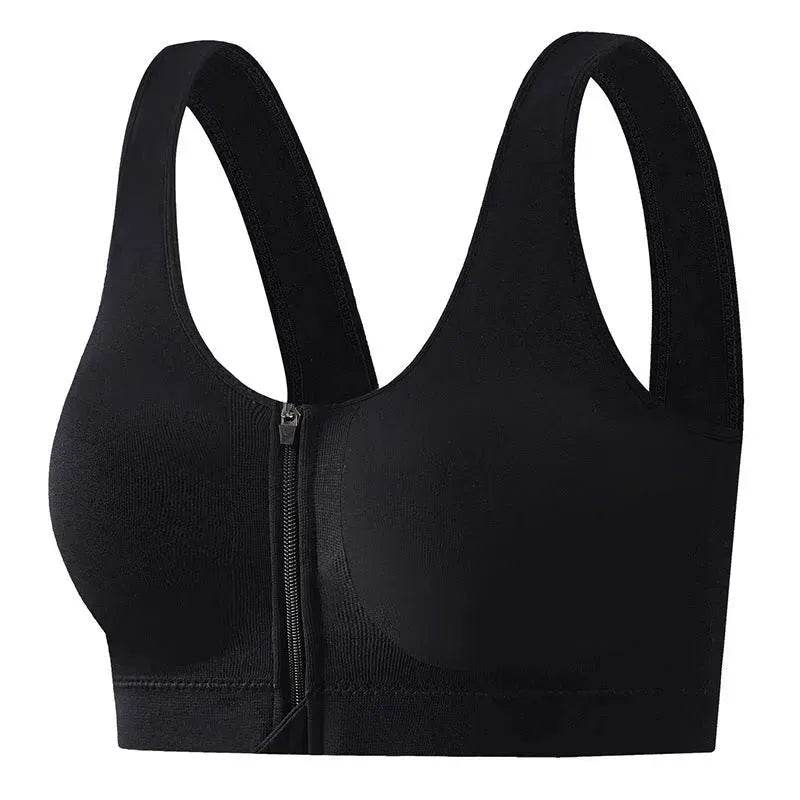 Front Zipper Sports Bra Shockproof High Strength Bra high impact sports bra - EX-STOCK Canada