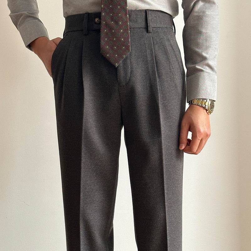 Straight Fitted All-matching formal business Office Work Suit Pants trouser For Men - EX-STOCK Canada