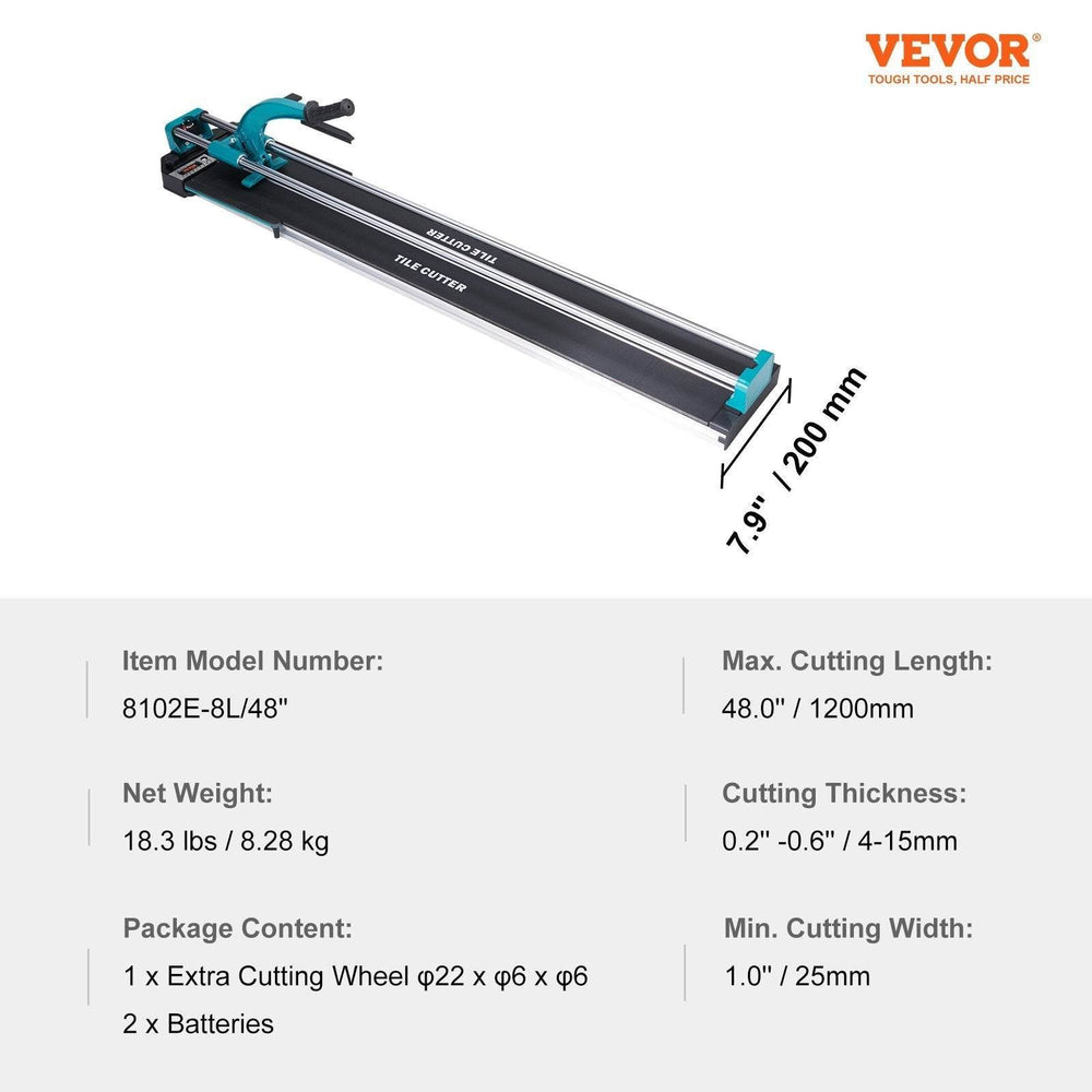 VEVOR Manual Tile Cutter and Shingle cutter High Strength Cutting Wheel - EX-STOCK Canada
