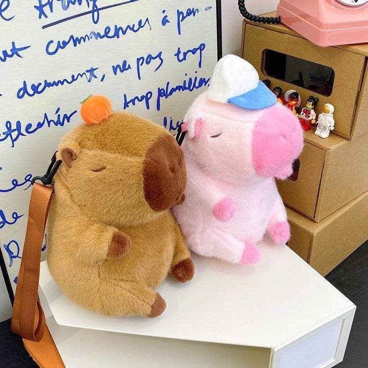 Cute Capybara Doll Bag Girl Student Backpack - EX-STOCK Canada