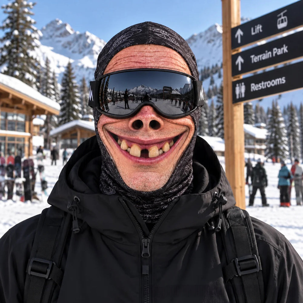 Realistic Winter Ski Face Mask Windproof Thermal Balaclava For Outdoor Sports And Parties | EX-STOCK product gallery photo 22