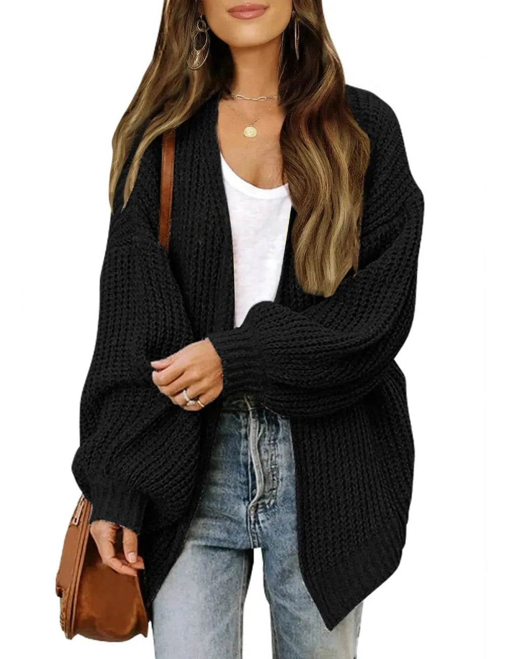 Fall fashioned jacket Knitted Cardigan sweater for women - EX-STOCK Canada