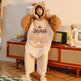 One Piece Pajamas Women's Coral Wool In Winter - EX-STOCK Canada