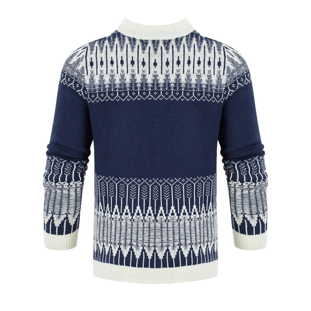 Men's Crewneck Pullover Sweater Unisex Fair Isle Long Sleeve Knitted Sweater - EX-STOCK Canada