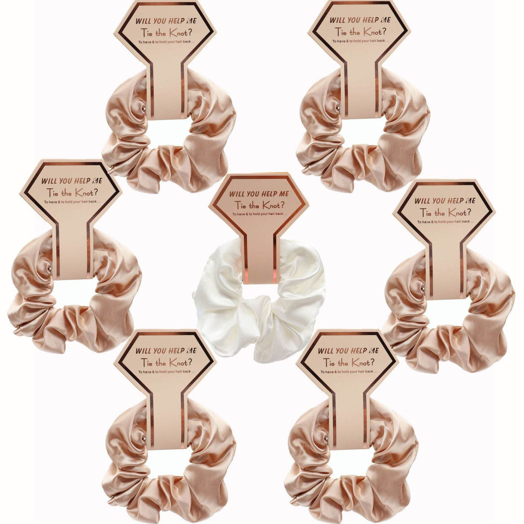 Luxury Silk Satin Hair Scrunchies Hair Ties women - EX-STOCK Canada