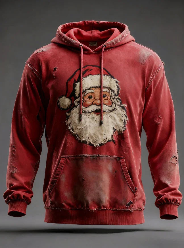 Christmas Pocket Hoodie Loose Pullover Digital Print Sweatshirt EX-STOCK Canada