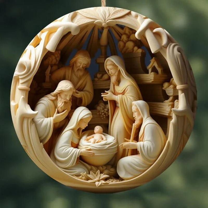 Pendentif de décoration de voiture en acrylique créatif de NoëlEX-STOCK Canada