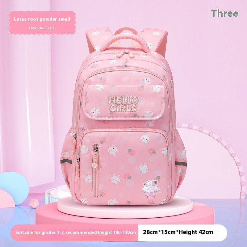 6-12-year-old Primary School Children Girls Backpack Large Capacity Schoolbag - EX-STOCK Canada