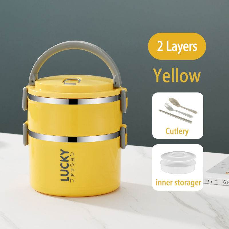 Sealed Multi Layered Thermal Stainless Steel Insulated Lunch box - EX-STOCK Canada