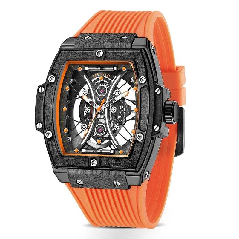Men's Tonneau Fashion Trend Silicone Strap Luminous Sports Watch - EX-STOCK Canada