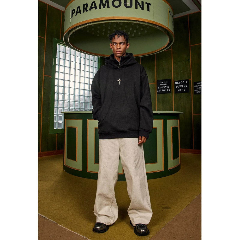 Fashion Turtleneck Street Hip pop Hoodie Sweatshirt Men - EX-STOCK Canada