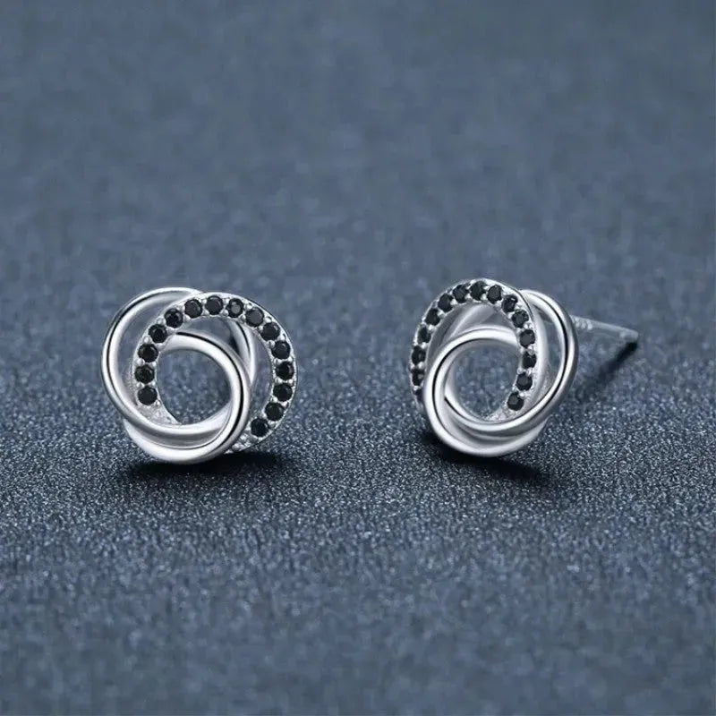 Dignified Hollow Multi-circle Zircon Design Earring - EX-STOCK CANADA